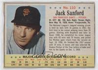 Jack Sanford [Poor to Fair]