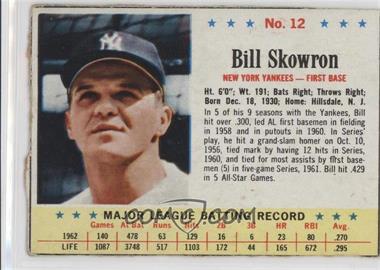 1963 Post - [Base] #12 - Moose Skowron [Good to VG‑EX]