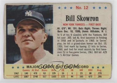 1963 Post - [Base] #12 - Moose Skowron [Poor to Fair]