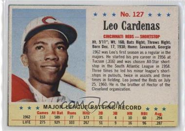 1963 Post - [Base] #127 - Leo Cardenas