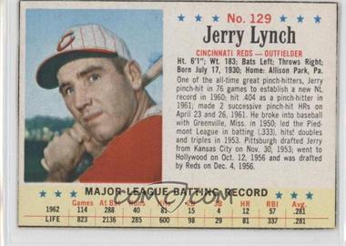 1963 Post - [Base] #129 - Jerry Lynch