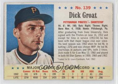 1963 Post - [Base] #139 - Dick Groat