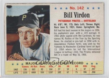 1963 Post - [Base] #142 - Bill Virdon [Authentic]