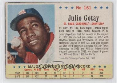 1963 Post - [Base] #161 - Julio Gotay