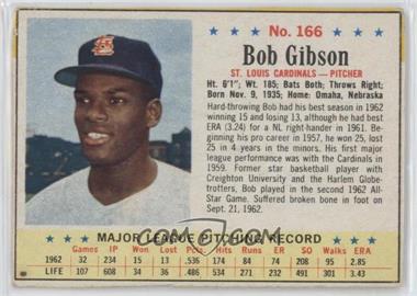 1963 Post - [Base] #166 - Bob Gibson