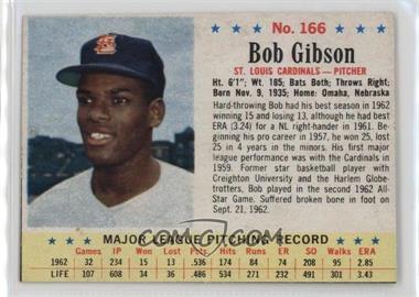 1963 Post - [Base] #166 - Bob Gibson