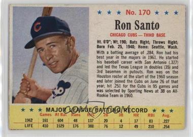 1963 Post - [Base] #170 - Ron Santo