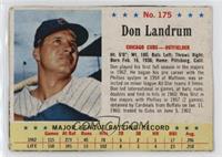 Don Landrum (Space Between Player Name and Team) [Good to VG‑EX]