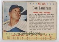 Don Landrum (Space Between Player Name and Team) [Poor to Fair]