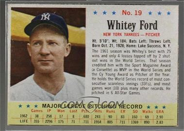 1963 Post - [Base] #19 - Whitey Ford [Noted]