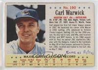 Carl Warwick [Poor to Fair]
