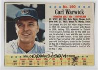 Carl Warwick [Poor to Fair]