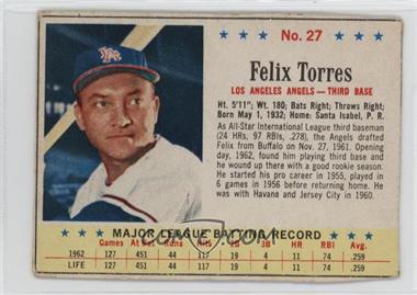 1963 Post - [Base] #27 - Felix Torres