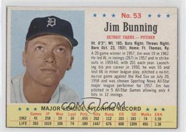 1963 Post - [Base] #53 - Jim Bunning [Authentic]