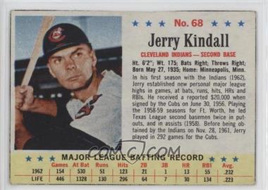 1963 Post - [Base] #68 - Jerry Kindall [Good to VG‑EX]