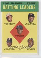 League Leaders - 1962 National League Batting Leaders (Frank Robinson, Stan Mus…