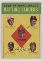 League Leaders - 1962 National League Batting Leaders (Frank Robinson, Stan Mus…