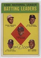 League Leaders - 1962 National League Batting Leaders (Frank Robinson, Stan Mus…