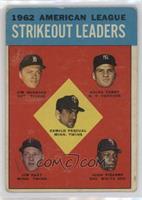 League Leaders - Camilo Pascual, Jim Bunning, Ralph Terry, Jim Kaat, Juan Pizar…