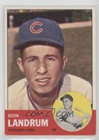 Don Landrum (Ron Santo Pictured) [Good to VG‑EX]