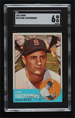 1963 Topps - [Base] #115 - Carl Yastrzemski [SGC 80 EX/NM 6]