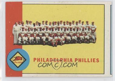 1963 Topps - [Base] #13 - Philadelphia Phillies Team [Good to VG‑EX]