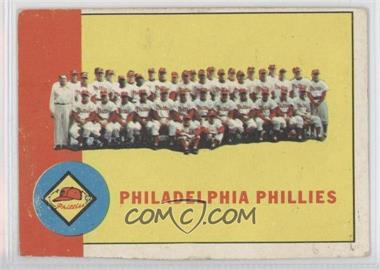 1963 Topps - [Base] #13 - Philadelphia Phillies Team [Good to VG‑EX]