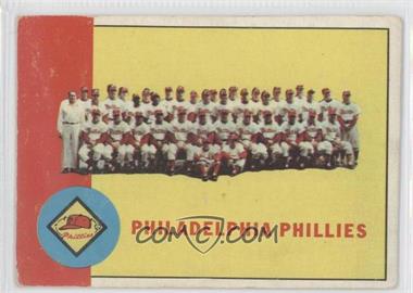 1963 Topps - [Base] #13 - Philadelphia Phillies Team [Good to VG‑EX]