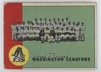 Washington Senators Team [Poor to Fair]