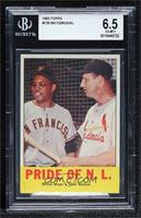 Pride of the N.L. (Willie Mays, Stan Musial) [BGS 6.5 EX‑MT+]