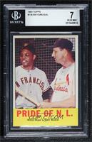 Pride of the N.L. (Willie Mays, Stan Musial) [BGS 7 NEAR MINT]
