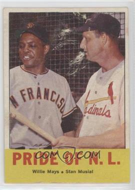 1963 Topps - [Base] #138 - Pride of the N.L. (Willie Mays, Stan Musial)