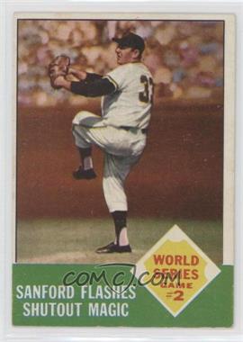 1963 Topps - [Base] #143 - World Series - Jack Sanford