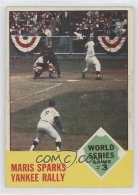 1963 Topps - [Base] #144 - World Series - Game #3 (Roger Maris)