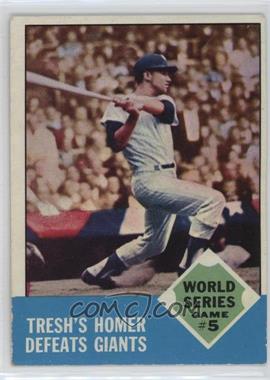 1963 Topps - [Base] #146 - World Series - Tom Tresh