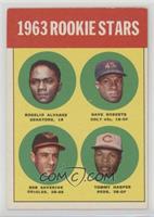 Rookie Stars - Rogelio Alvarez, Bob Saverine, Tommy Harper, Dave Roberts