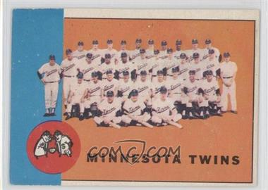 1963 Topps - [Base] #162 - Minnesota Twins Team