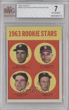 1963 Topps - [Base] #169 - Rookie Stars - Dick Egan, Julio Navarro, Tommie Sisk, Gaylord Perry [BVG 7 NEAR MINT]