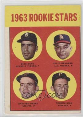 1963 Topps - [Base] #169 - Rookie Stars - Dick Egan, Julio Navarro, Tommie Sisk, Gaylord Perry