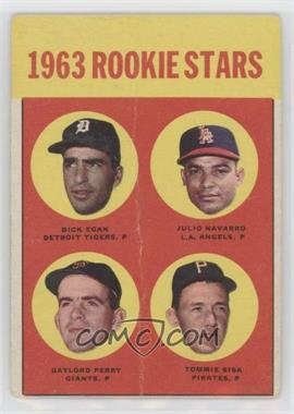 1963 Topps - [Base] #169 - Rookie Stars - Dick Egan, Julio Navarro, Tommie Sisk, Gaylord Perry [Good to VG‑EX]