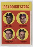 Rookie Stars - Dick Egan, Julio Navarro, Tommie Sisk, Gaylord Perry