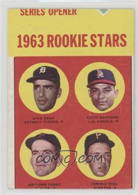 1963 Topps - [Base] #169 - Rookie Stars - Dick Egan, Julio Navarro, Tommie Sisk, Gaylord Perry