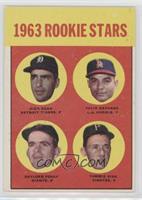 Rookie Stars - Dick Egan, Julio Navarro, Tommie Sisk, Gaylord Perry