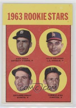 1963 Topps - [Base] #169 - Rookie Stars - Dick Egan, Julio Navarro, Tommie Sisk, Gaylord Perry