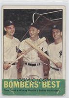 Bombers' Best (Tom Tresh, Mickey Mantle, Bobby Richardson) [COMC RCR …