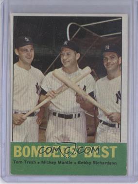 1963 Topps - [Base] #173 - Bombers' Best (Tom Tresh, Mickey Mantle, Bobby Richardson) [Altered]