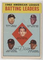 League Leaders - 1962 American League Batting Leaders (Mickey Mantle, Floyd Rob…