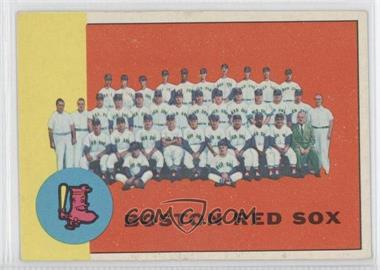 1963 Topps - [Base] #202 - Boston Red Sox Team [Good to VG‑EX]