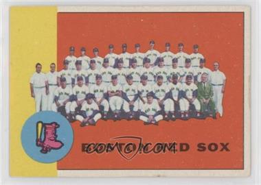 1963 Topps - [Base] #202 - Boston Red Sox Team [Good to VG‑EX]