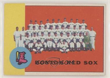 1963 Topps - [Base] #202 - Boston Red Sox Team [Good to VG‑EX]